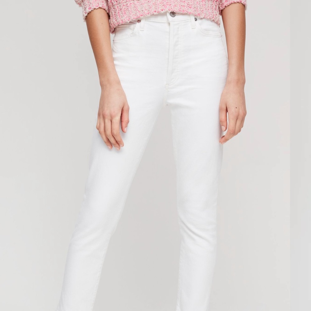 Citizens Of Humanity White High Rise Jeans